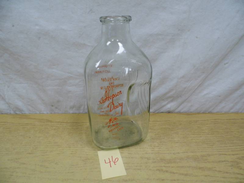 Hopson Dairy Glass Milk Jug