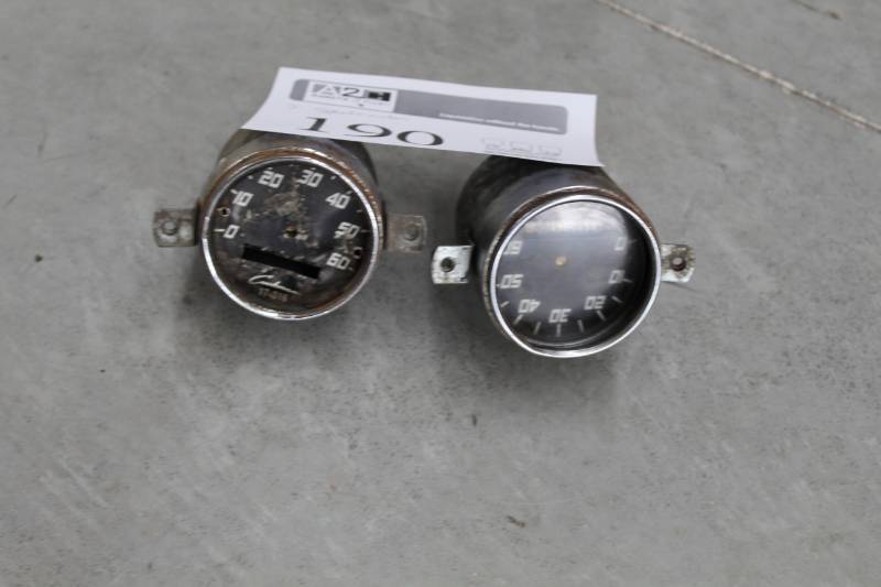 lot 190 image: Lot of (2) Cushman Speedometers