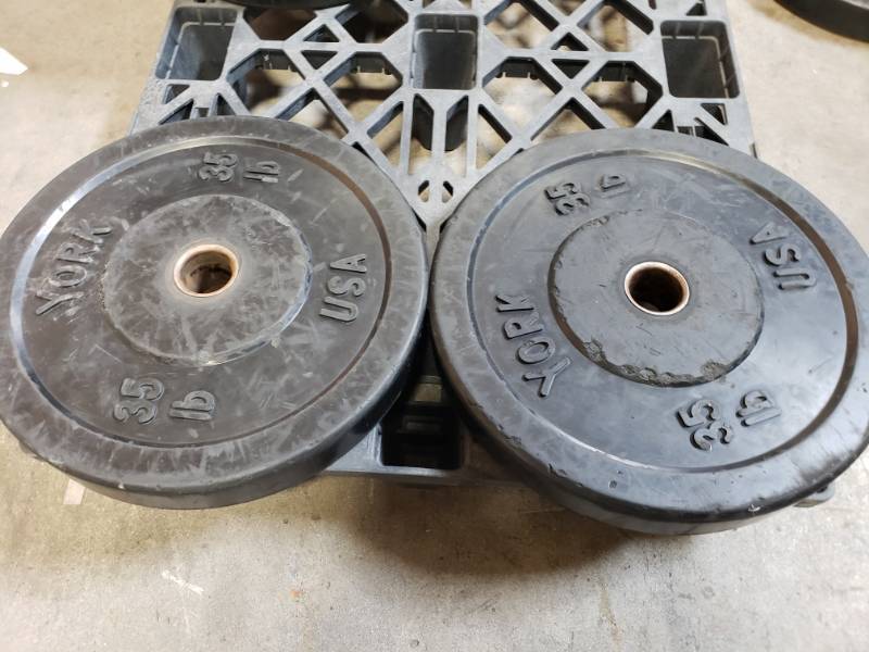 lot 26 image: 35Lbs Bumper Plates