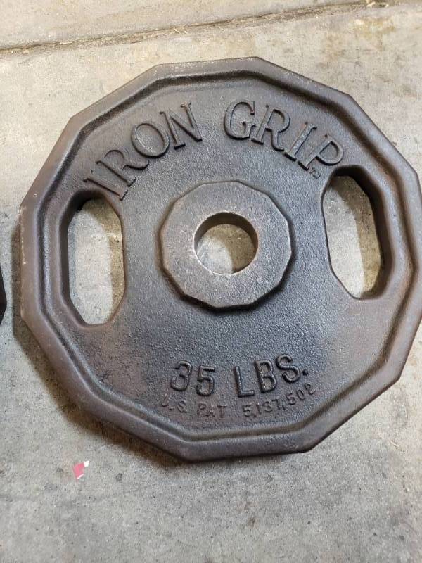 lot 28 image: 35Lbs Weight Plates
