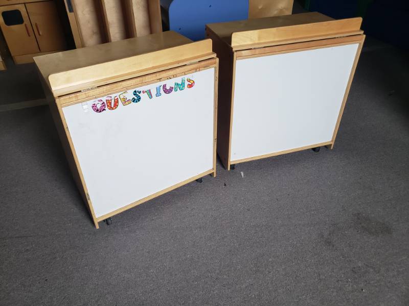 lot 54 image: Big Book Cubbies wDry Erase Board