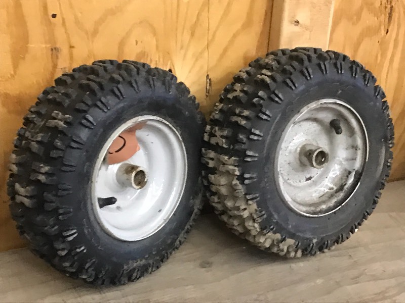 lot 23 image: Set Of Snow Blower Wheels & Tires