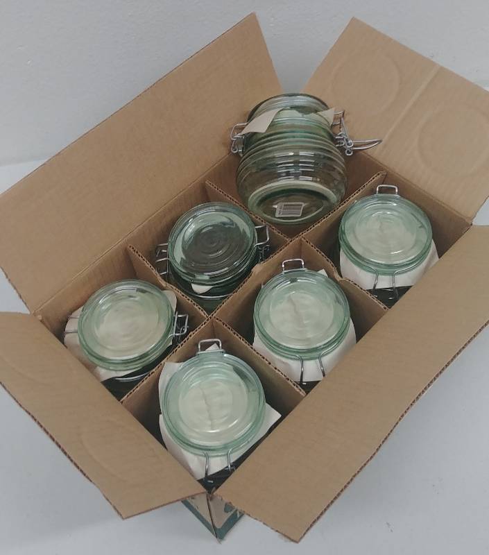lot 76 image: qty6 Libbey DecoBottles