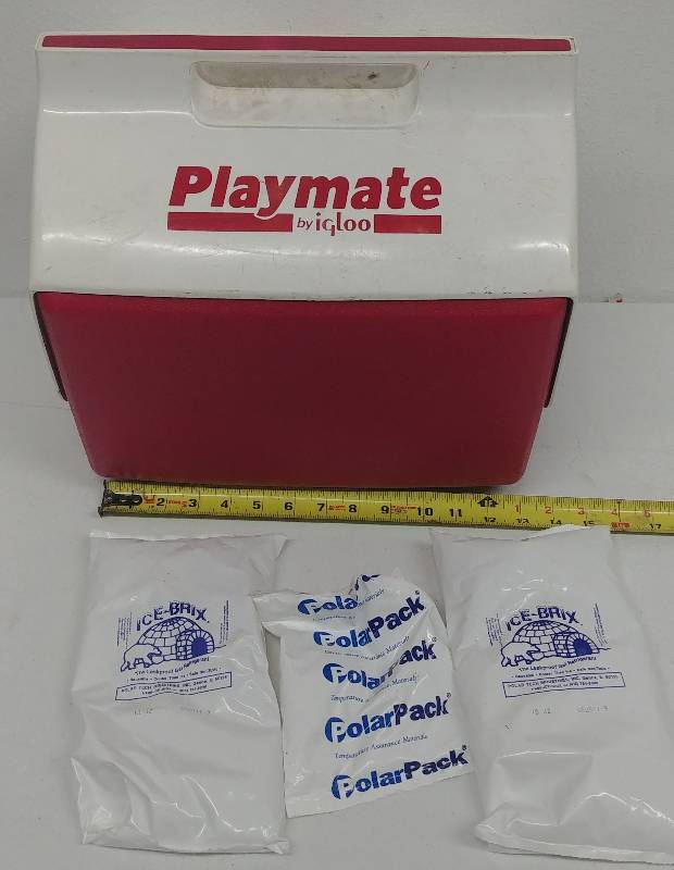 lot 91 image: Playmate Igloo Cooler with 3 gel packs