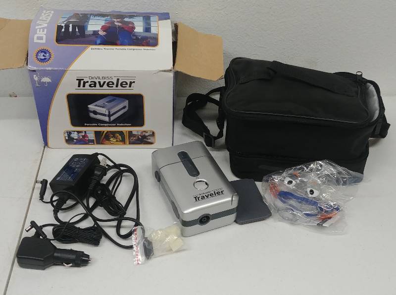 lot 103 image: DeVILBISS Traveler Portable Compressor Nebulizer