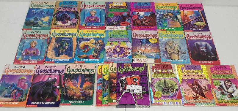 lot 116 image: R.L. Stine Goosebumps 23 book collection
