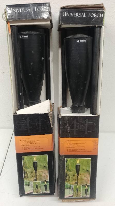 lot 131 image: 4-in-1 Tiki Torch Set