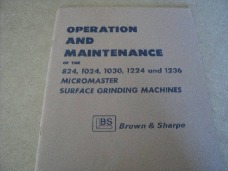 lot 10 image: Machine Tool Manual  Browne & Shar...