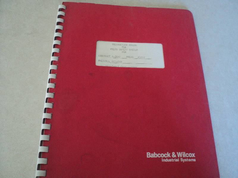 lot 13 image: Machine Tool Manual  Babcock & Wil...