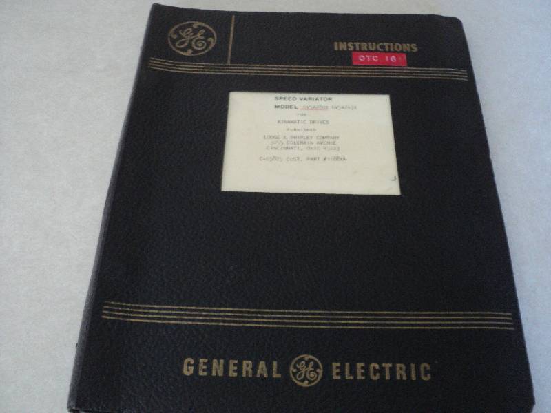lot 14 image: Machine Tool Manual  General Elect...