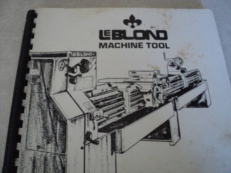 lot 15 image: Machine Tool Manual  LeBlond 15 ...