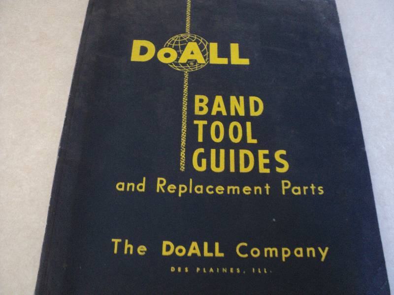lot 26 image: Machine Tool Manual  DoAll Band To...