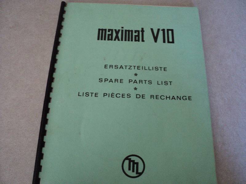 lot 29 image: Machine Tool Manual  EMCO V10 Maxi...