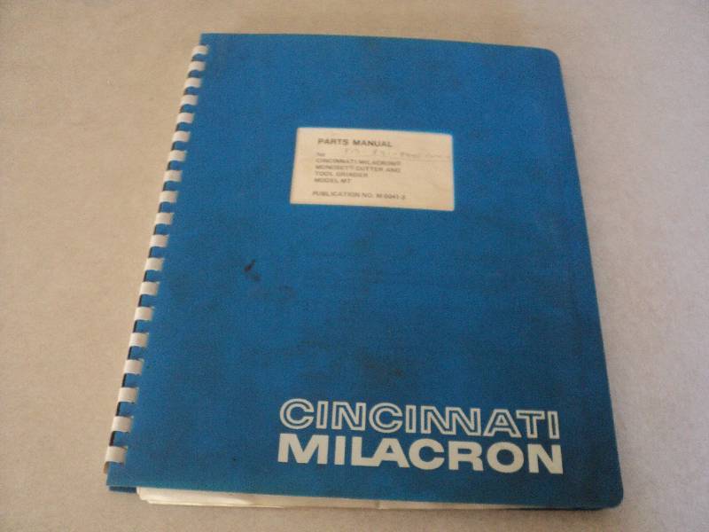 lot 42 image: Machine Tool Manual  Cincinnati Mi...