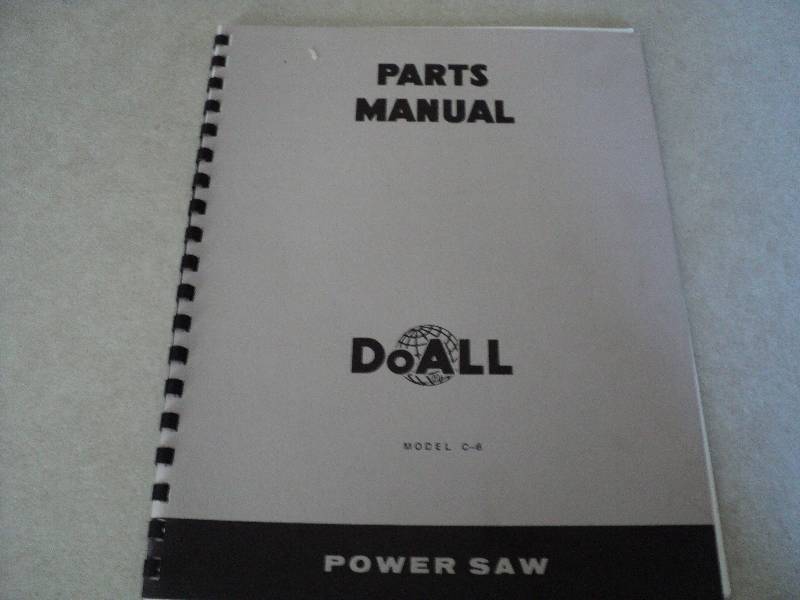 lot 50 image: Machine Tool Manual  DoAll C-6 Pow...