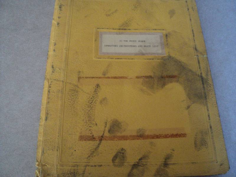lot 80 image: Machine Tool Manual  Di-Acro DM 90...