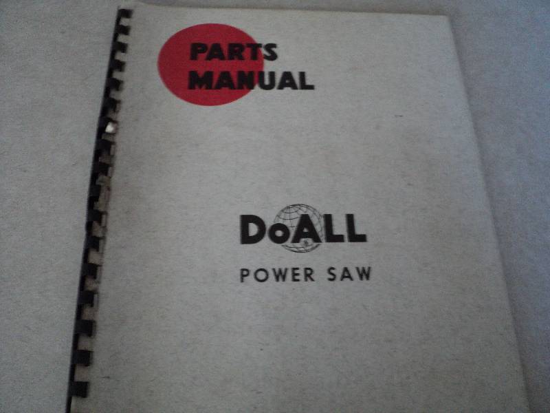 lot 85 image: Machine Tool Manual  DoAll C-56 Po...