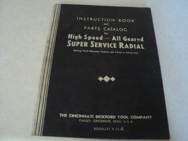 lot 97 image: Machine Tool Manual  Cincinnati Bi...