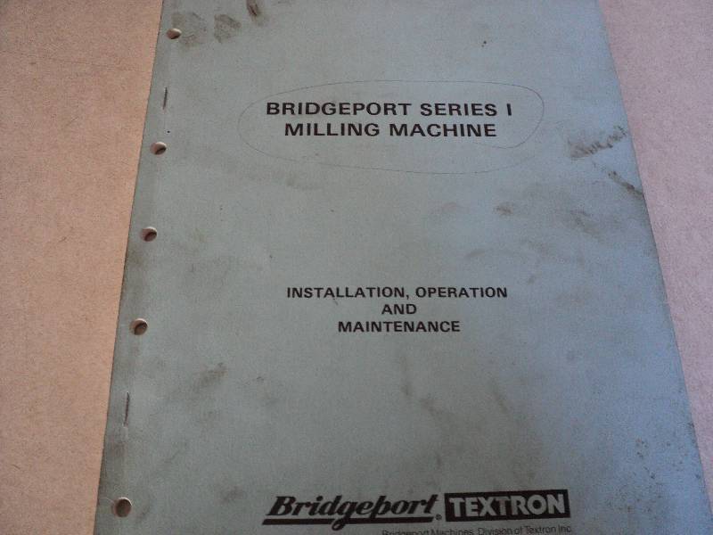 lot 99 image: Machine Tool Manual  Bridgeport Se...