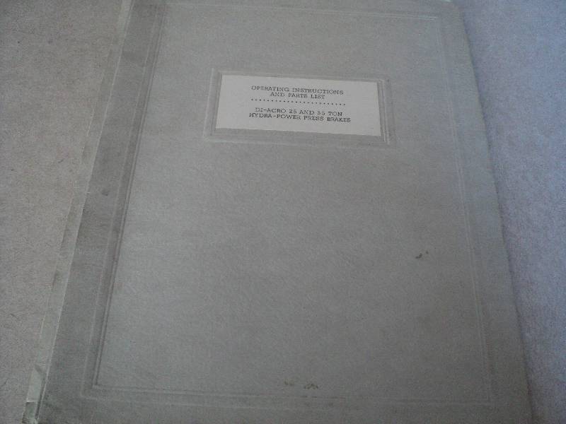 lot 112 image: Machine Tool Manual  Di-Acro 125 &...