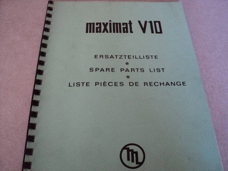 lot 115 image: Machine Tool Manual  EMCO V10 Maxi...