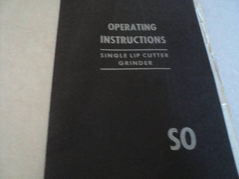 lot 123 image: Machine Tool Manual  Deckel SO Sin...