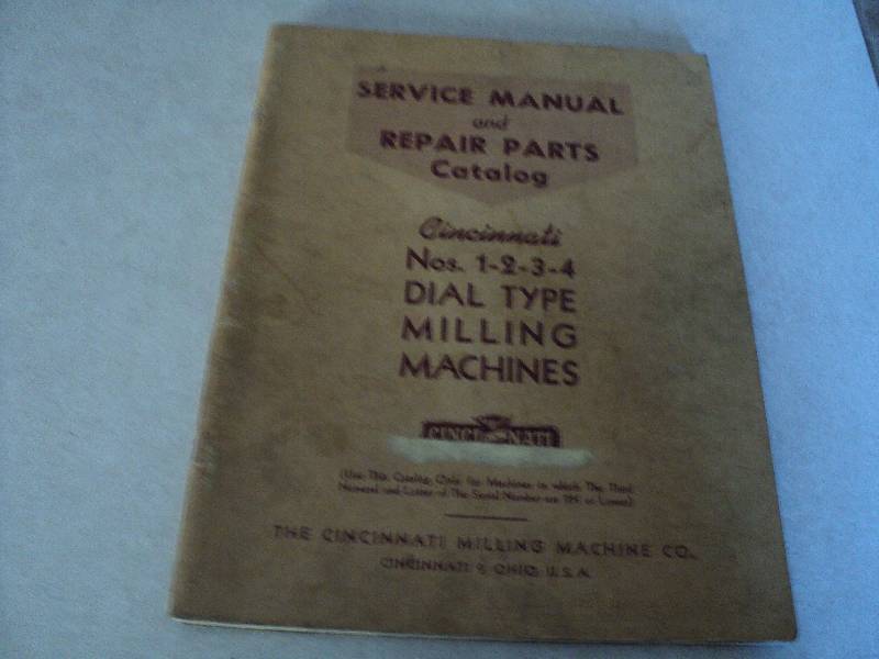 lot 144 image: Machine Tool Manual  Cincinnati Mi...