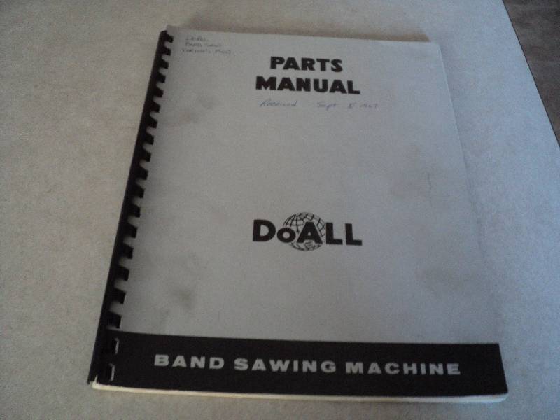lot 153 image: Machine Tool Manual  DoAll 16, 26,...