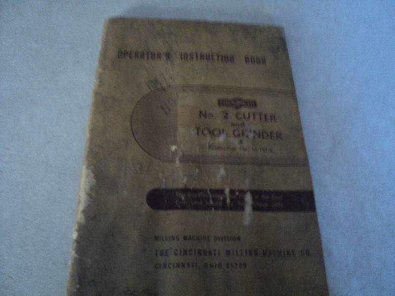 lot 156 image: Machine Tool Manual  Cincinnati Mi...