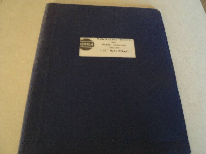 lot 157 image: Machine Tool Manual  Norton 1-22 M...