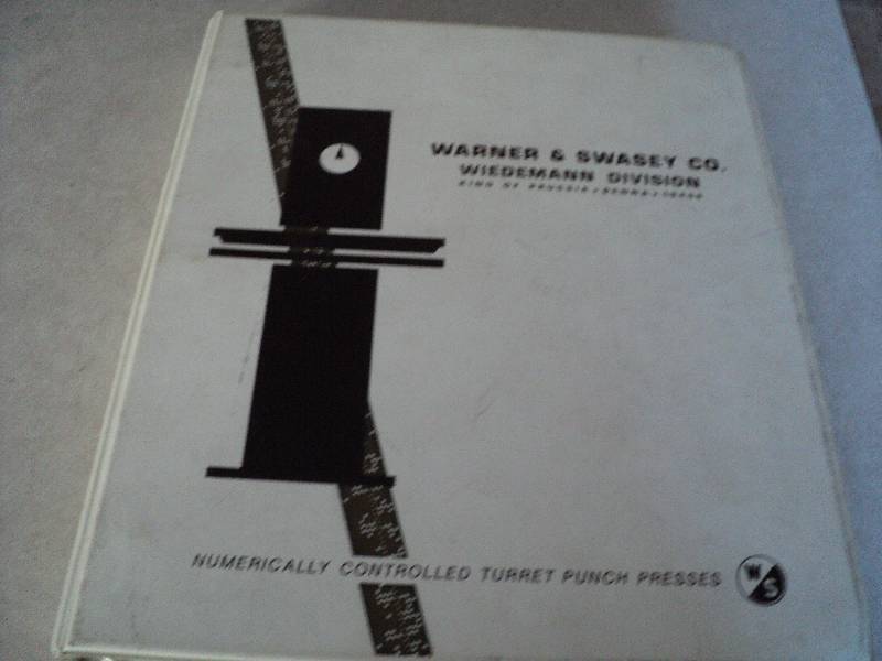lot 158 image: Machine Tool Manual  Warner & Swas...