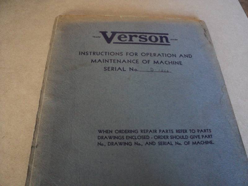 lot 163 image: Machine Tool Manual  Verson 16-48 ...
