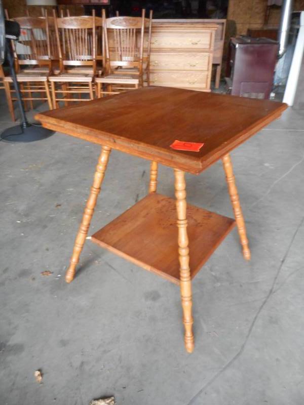 Wood End Table