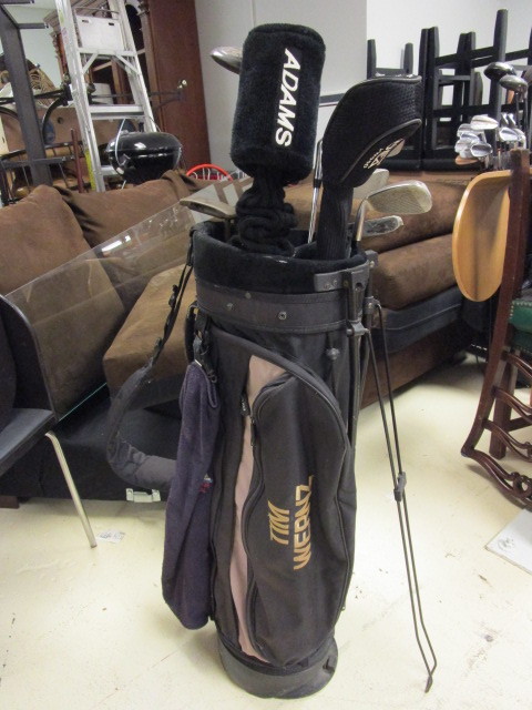 ADAMS GOLF CLUBS WITH BAG