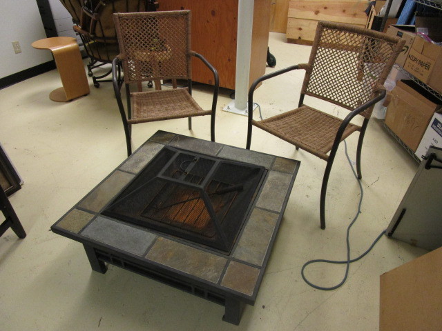 FIRE PIT AND CHAIRS
