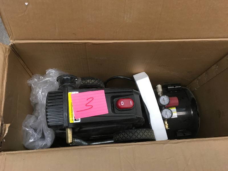 lot 3 image: Husky  8 Gallon Oil Air Compressor  USED  in good working condition