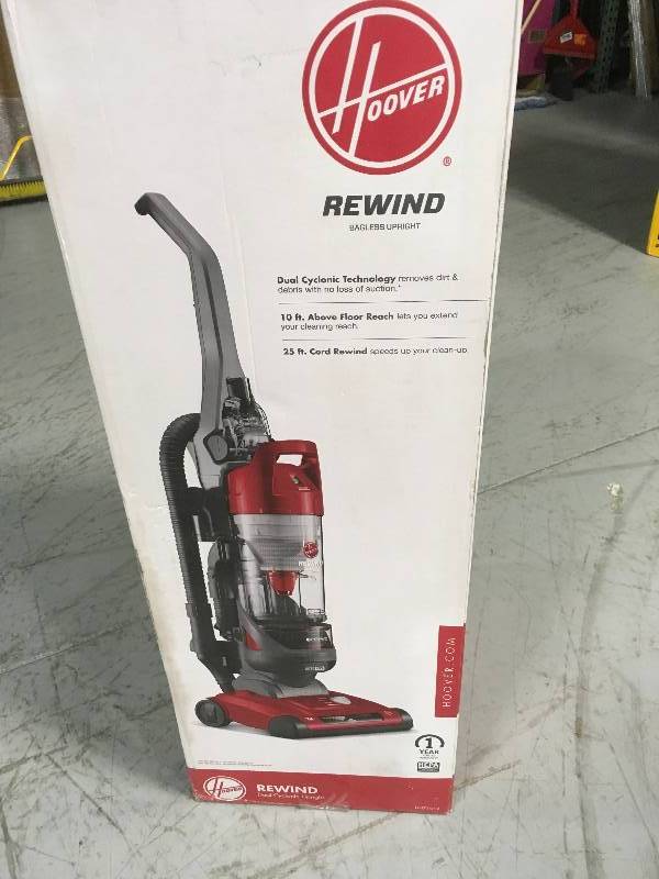 lot 20 image: Hoover Rewind Bagless Upright Vacuum Cleaner, UH71012  in good working condition