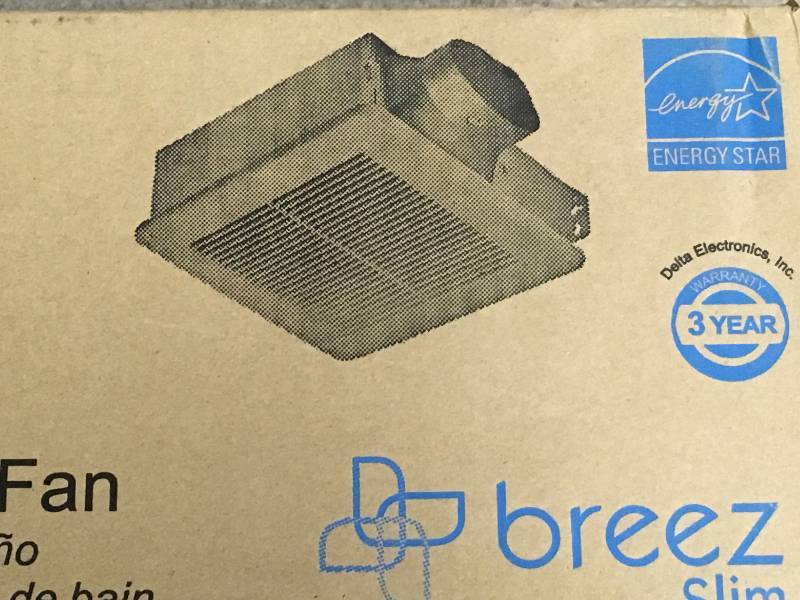 lot 41 image: BreezSlim Ventilation Fans - SLM100 - 100 CFM Single Speed not used