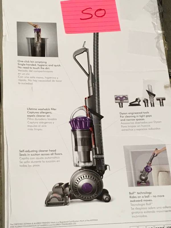 lot 50 image: Dyson, 216034-01, Slim Ball Animal Upright Vacuum Cleaner in like new condition