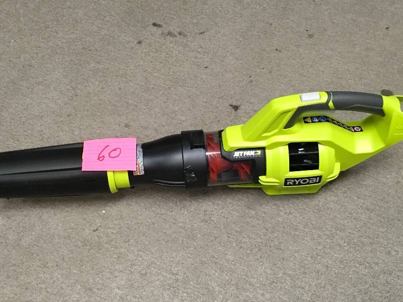 lot 60 image: Ryobi RY40403 40V Lithium Ion 110 MPH Jet Fan Blower TOOL ONLY in working condition