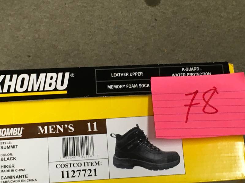 lot 78 image: KHOMBU Mens SUMMIT Hiking Boots K-GUARD ID 1127721 SIZE 11 not used