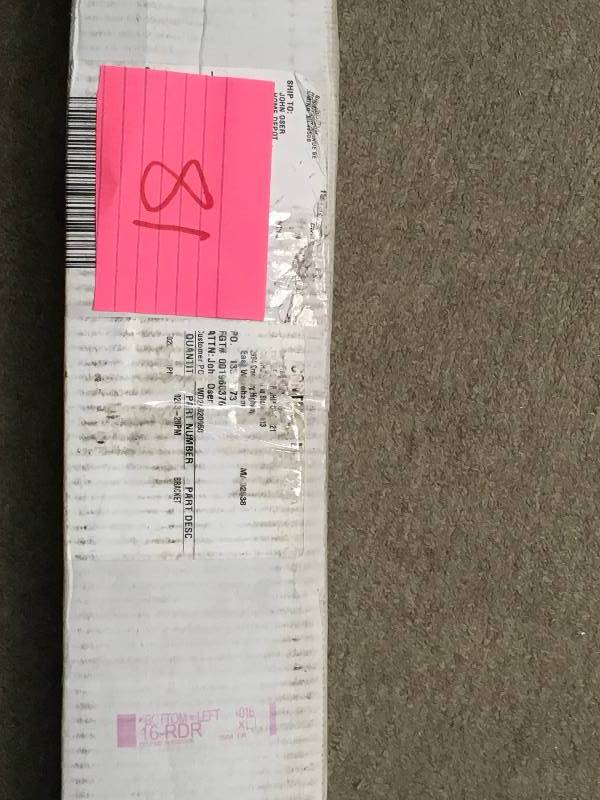 lot 81 image: Knape & Vogt Heavyweight Diamond Plate 20 in. x 9.37 in. 500 lb. Platinum Shelf Bracket not used
