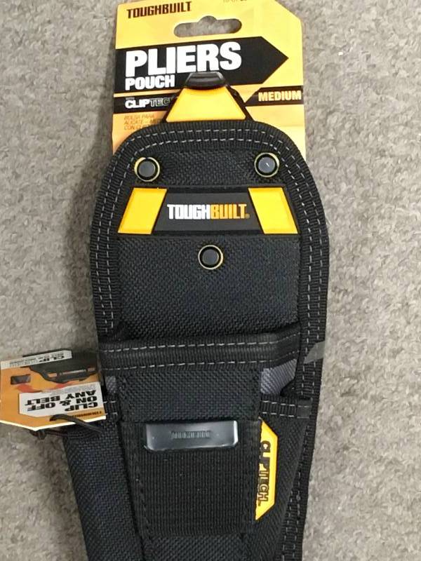 lot 87 image: TOUGHBUILT Medium Pliers Pouch, Black New