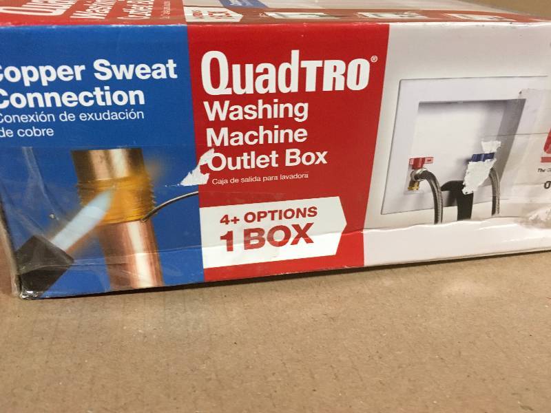 lot 50 image: Oatey Quadtro 2 in. Copper Sweat Washing Machine Outlet Box
