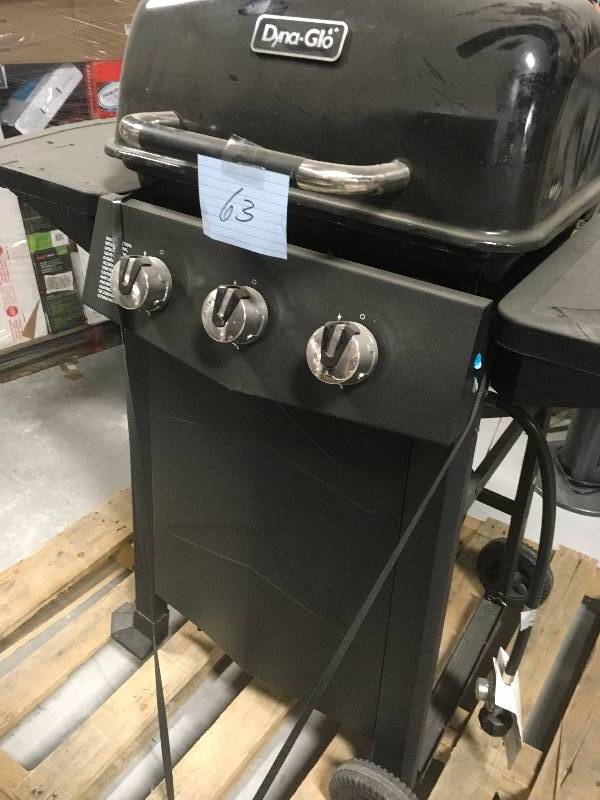 Dyna-Glo 3-Burner Open Cart Propane Gas Grill in Black USED in working  condition | KX REAL DEALS INVER GROVE TOOLS PATIO HOME DECOR AND MORE |  K-BID