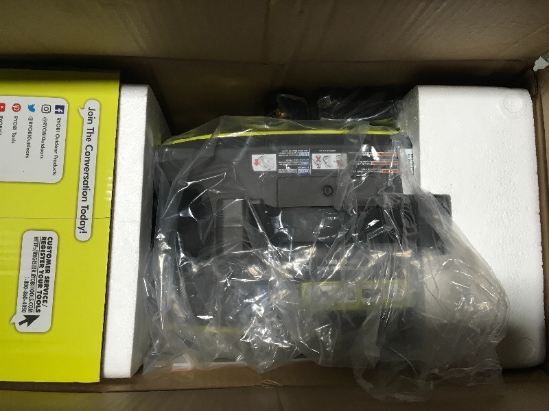 lot 103 image: Ryobi -900-Watt-Propane-Powered-Inverter-Generator-RYi911LP not used