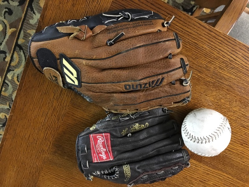 lot 258 image: Baseball Gloves & Softball