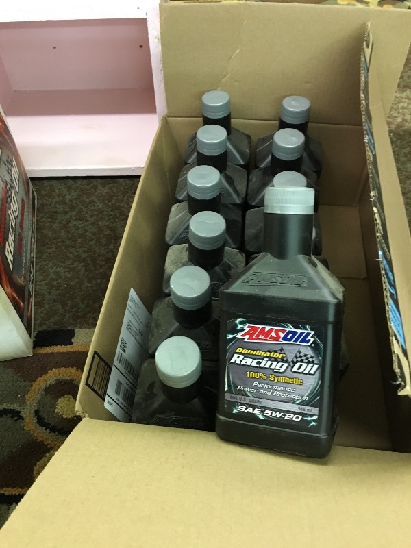 lot 260 image: Amsoil SAE 5W20 Synthetic Racing Oil