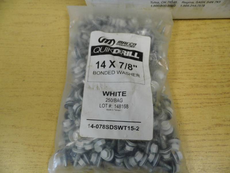 7 Bags - 250each Screws