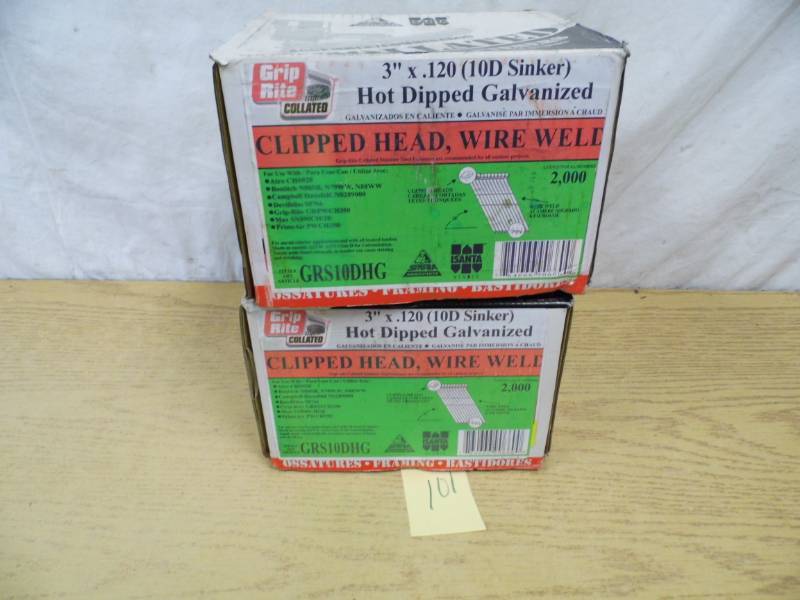 Lot of 2 Grip Tite Hot Dipped Nails
